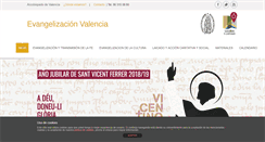 Desktop Screenshot of evangelizacionvalencia.org