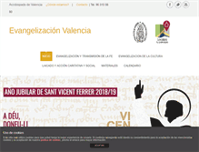 Tablet Screenshot of evangelizacionvalencia.org